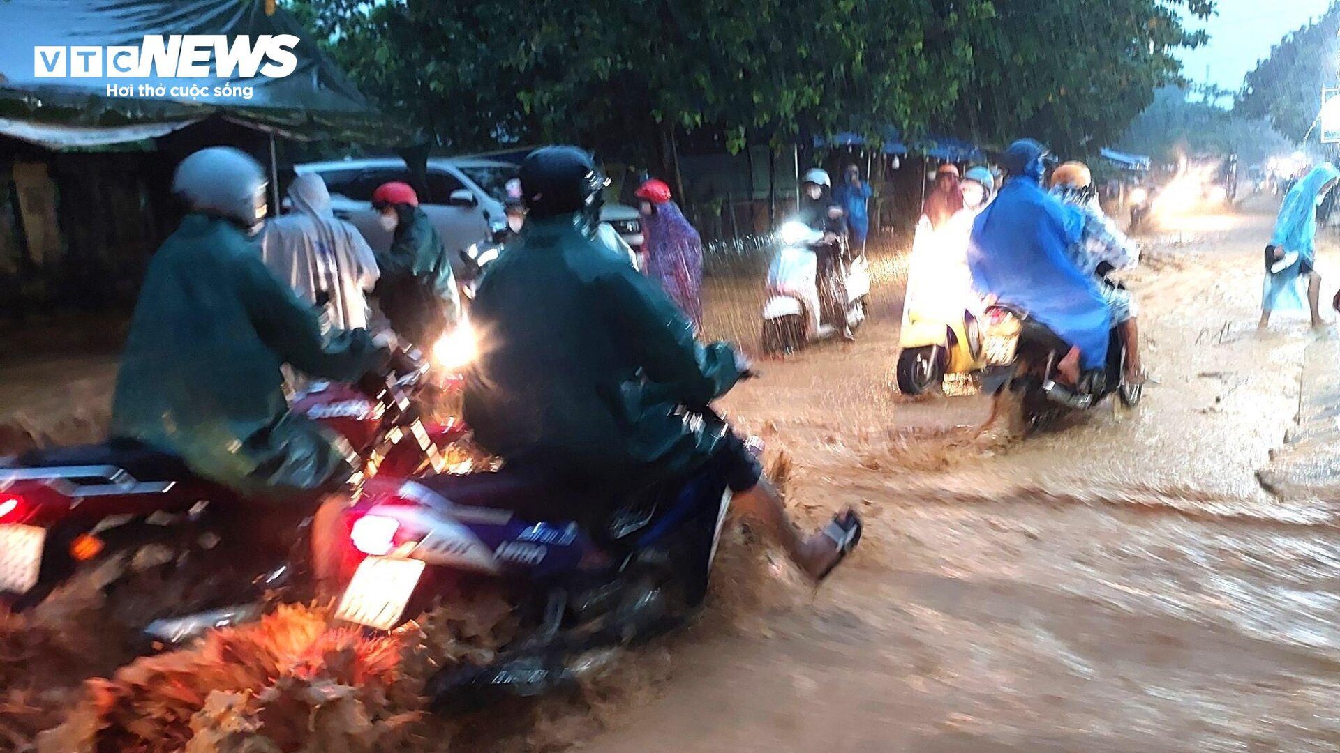 Mưa trắng trời suốt ngày đêm, Đà Nẵng ngập lụt khắp nơi - 1