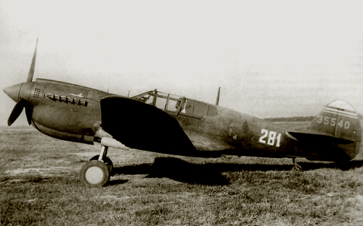 Máy bay P-40 Warhawk.