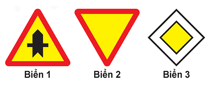 Biển báo giao nhau với đường ưu tiên là biển nào? - 1