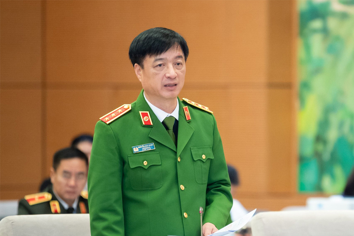 Thượng tướng Nguyễn Duy Ngọc - Thứ trưởng Bộ Công an. (Ảnh: quochoi.vn)
